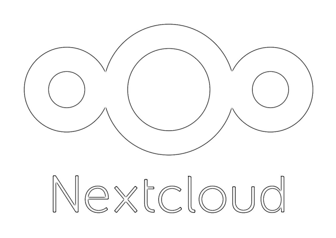 Das Logo von Nextcloud: drei Ringe nebeneindern