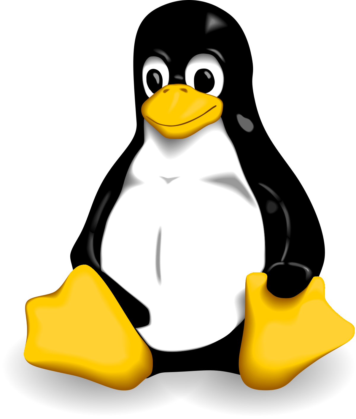 Tux das Linux Maskottchen ist ein Pinguin
