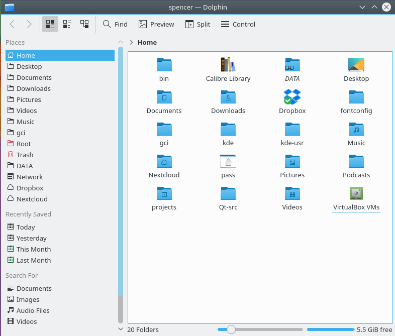 Dateimanager von KDE