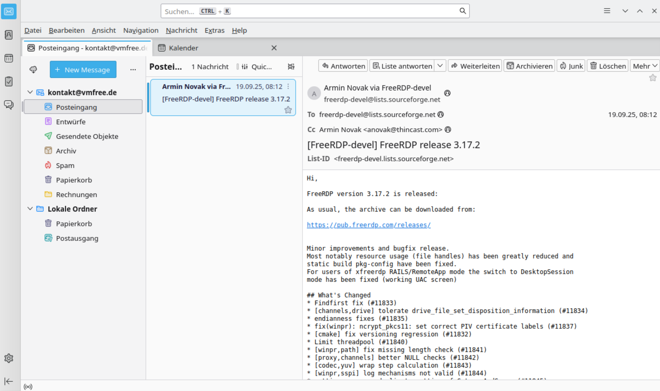 E-Mail-Client Thunderbird