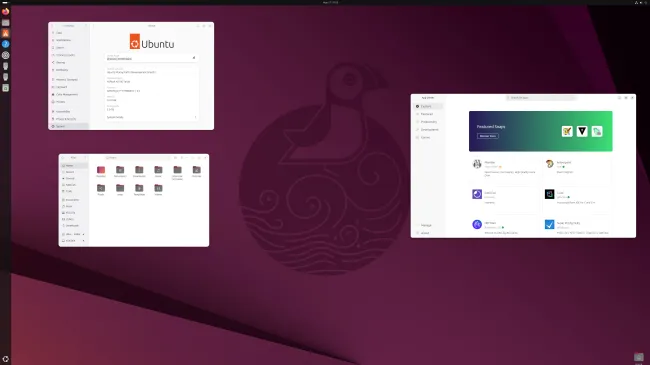 Linux-Desktop von Ubuntu