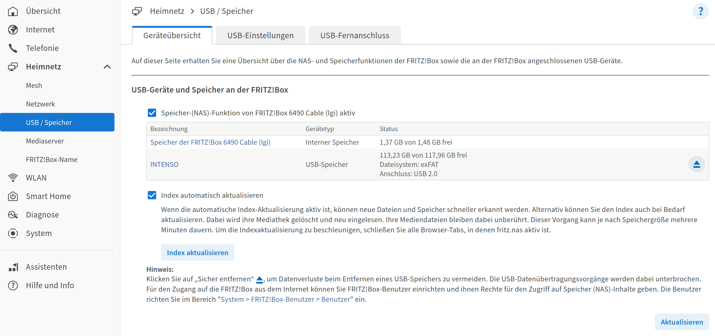Router FitzbBox: Benutzer hinzuf&uuml;gen