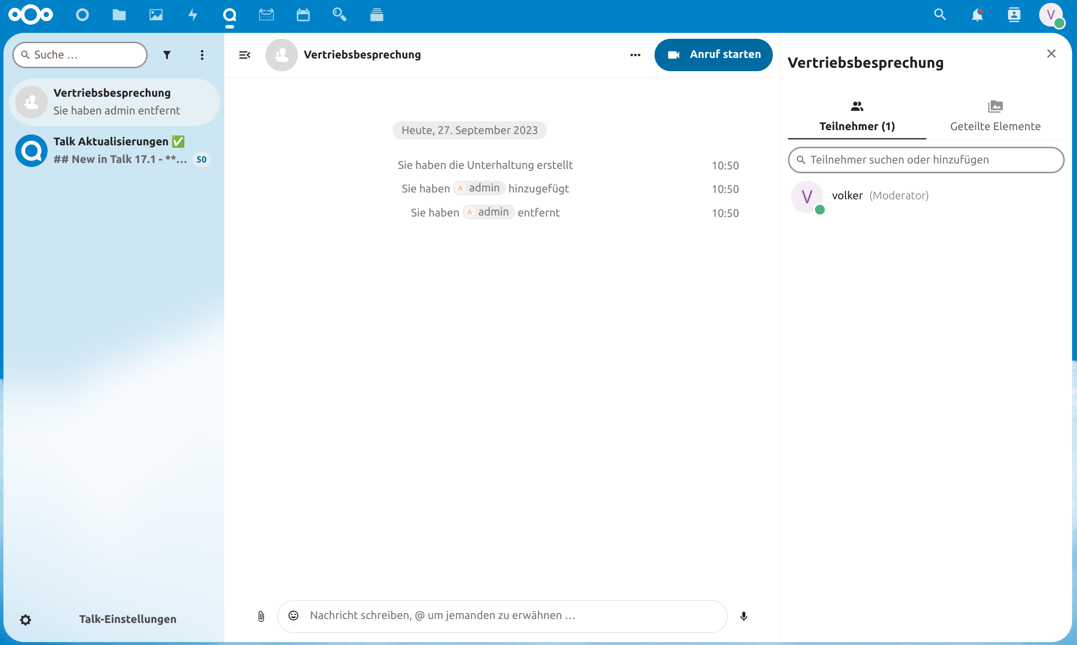 Videokonferenzen mit Nextcloud